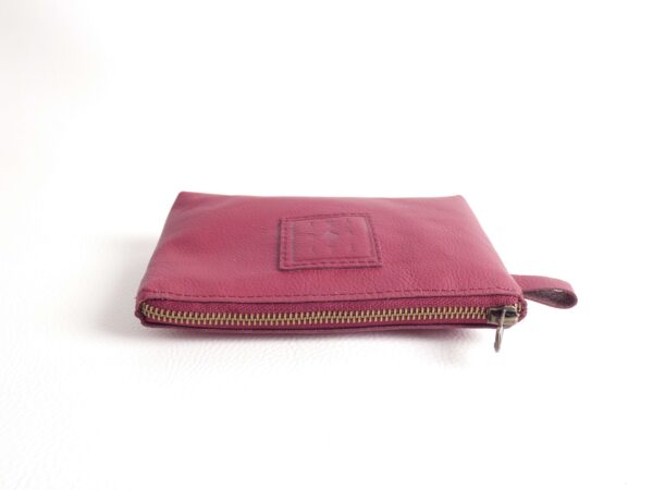 make-up tasje lynn - bordeaux rood leer - tas van sas